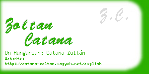 zoltan catana business card